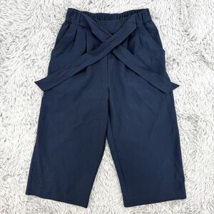 Lululemon Pants Women's‎ 6 True Navy Noir Crop Belted Casual Flare Elastic Waist